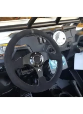 Madigan Motorsports Steering Wheel Seude w/Black Stitching Can-Am Maverick X3 | Polaris RZR XP1000                                     - MAD-SW-S-BB - Image 4