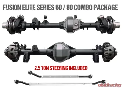 ARB Axle Assembly Fusion Elite 60/80 Package 72 Inch Gear Ratio 4.56 Auburn ECTED MAX E-Locker Fusion 4x4 Jeep Wrangler JL 2018+ - FUS-KPFF80-JL-ECT-456