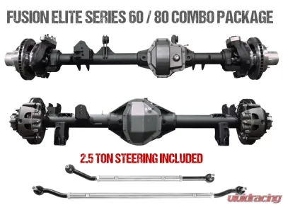 Jeep Gladiator Axle Assembly Fusion Elite 60/80 Package 20-Pres Jeep Gladiator JT Gear Ratio 5.38 Auburn ECTED MAX E-Locker Fusion 4x4 - FUS-KPFF80-JT-ECT-538
