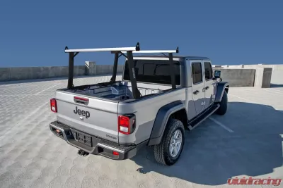 US Rack Clipper Truck Bed Rack Brushed |  Black Aluminum |  Mild Steel Jeep Gladiator 2020+ - 82240152