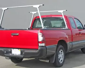 US Rack Paddler Truck Bed Rack Brushed |  Silver Aluminum |  Mild Steel