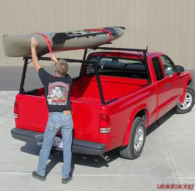 US Rack Rail 1 Truck Bed Rack Black Mild Steel - 83110211