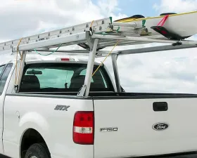 US Rack Schooner Truck Bed Rack Brushed Aluminum |  Stainless Steel