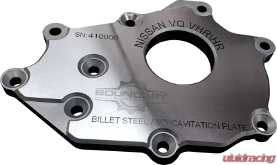 Boundary Pumps Billet Back Plate Nissan VQ VHR 3.5L 3.7L Steel Anti-cavitation High Flow - VQ-BBP-VHR