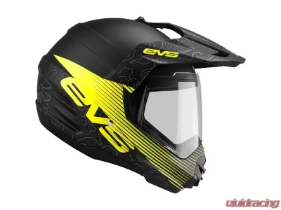 EVS Matte Black T5 Dual Sport Venture Arise Helmet Large - DSHE18VA-BK-L