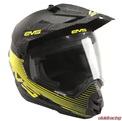 EVS Matte Black T5 Dual Sport Venture Arise Helmet Medium - DSHE18VA-BK-M