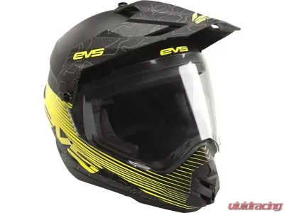 EVS Matte Black T5 Dual Sport Venture Arise Helmet XL - DSHE18VA-BK-XL
