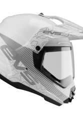 EVS White T5 Dual Sport Venture Arise Helmet Large                                     - DSHE18VA-W-L - Image 4