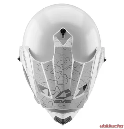 EVS White T5 Dual Sport Venture Arise Helmet Large - DSHE18VA-W-L