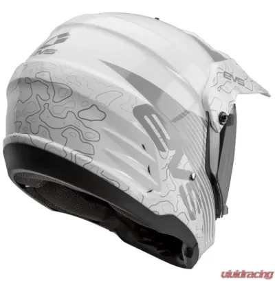 EVS White T5 Dual Sport Venture Arise Helmet Large - DSHE18VA-W-L