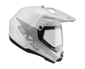 EVS White T5 Dual Sport Venture Arise Helmet Medium