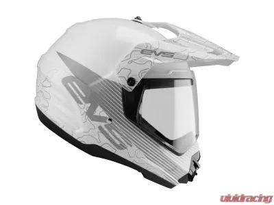 EVS White T5 Dual Sport Venture Arise Helmet Medium - DSHE18VA-W-M