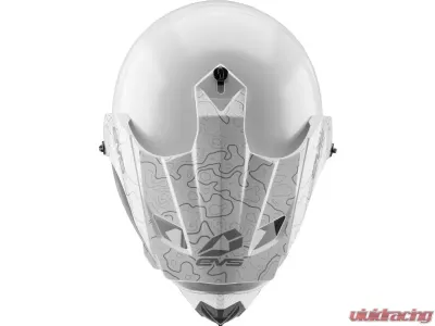 EVS White T5 Dual Sport Venture Arise Helmet Medium - DSHE18VA-W-M