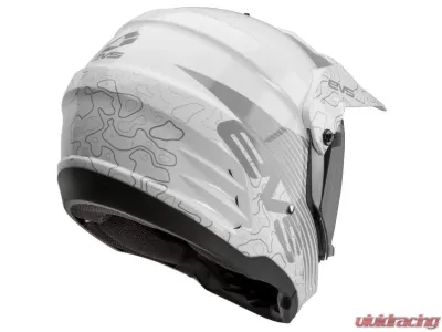 EVS White T5 Dual Sport Venture Arise Helmet Medium - DSHE18VA-W-M