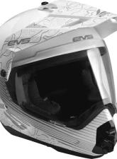 EVS White T5 Dual Sport Venture Arise Helmet Small                                     - DSHE18VA-W-S - Image 2