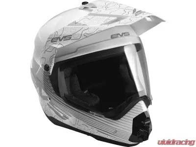 EVS White T5 Dual Sport Venture Arise Helmet Small - DSHE18VA-W-S