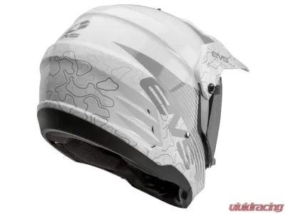 EVS White T5 Dual Sport Venture Arise Helmet Small - DSHE18VA-W-S