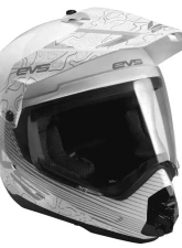 EVS White T5 Dual Sport Venture Arise Helmet XL                                     - DSHE18VA-W-XL - Image 2