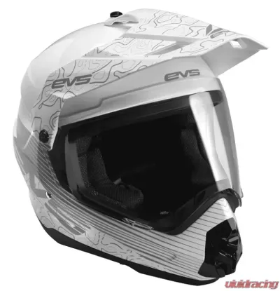EVS White T5 Dual Sport Venture Arise Helmet XL - DSHE18VA-W-XL