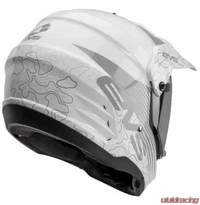 EVS White T5 Dual Sport Venture Arise Helmet XL - DSHE18VA-W-XL