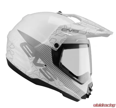 EVS White T5 Dual Sport Venture Arise Helmet XXL - DSHE18VA-W-XXL