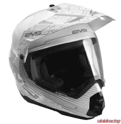 EVS White T5 Dual Sport Venture Arise Helmet XXL - DSHE18VA-W-XXL