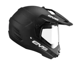 EVS Solid Black T5 Dual Sport Venture Helmet Medium