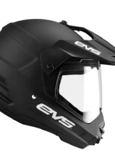 EVS Solid Black T5 Dual Sport Venture Helmet XS                                     - DSHE18VS-BK-XS - Image 4