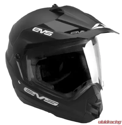 EVS Solid Black T5 Dual Sport Venture Helmet XS - DSHE18VS-BK-XS