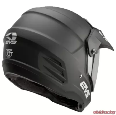 EVS Solid Black T5 Dual Sport Venture Helmet XS - DSHE18VS-BK-XS
