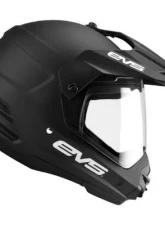 EVS Solid Black T5 Dual Sport Venture Helmet XXL                                     - DSHE18VS-BK-XXL - Image 4