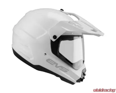 EVS Solid White T5 Dual Sport Venture Helmet Medium - DSHE18VS-W-M