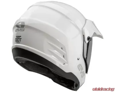 EVS Solid White T5 Dual Sport Venture Helmet XS - DSHE18VS-W-XS
