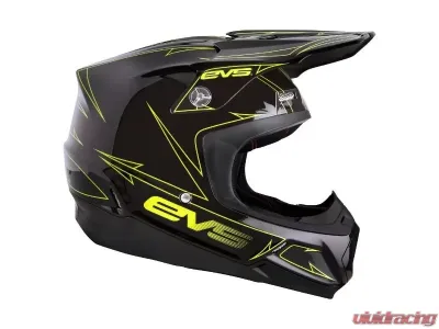 EVS Black/Hi-Vis Yellow T5 Pinner Helmet XL - H16T5P-BKHVY-XL