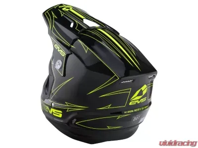 EVS Black/Hi-Vis Yellow T5 Pinner Helmet XL - H16T5P-BKHVY-XL