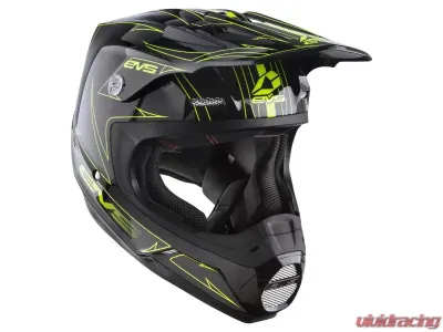 EVS Black/Hi-Vis Yellow T5 Pinner Helmet Medium - H16T5P-BKHVY-M