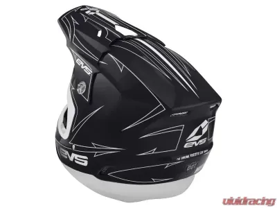 EVS Matte Black/White T5 Pinner Helmet Medium - H16T5P-MBKW-M