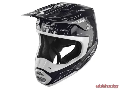 EVS Matte Black/White T5 Pinner Helmet Medium - H16T5P-MBKW-M