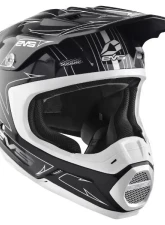EVS Matte Black/White T5 Pinner Helmet Medium                                     - H16T5P-MBKW-M - Image 4