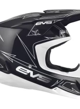 EVS Matte Black/White T5 Pinner Helmet XS                                     - H16T5P-MBKW-XS - Image 5