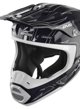 EVS Matte Black/White T5 Pinner Helmet XS                                     - H16T5P-MBKW-XS - Image 3