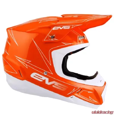 EVS Orange/White T5 Pinner Helmet - H16T5P-OW-L