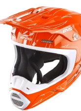 EVS Orange/White T5 Pinner Helmet                                     - H16T5P-OW-M - Image 3