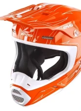 EVS Orange/White T5 Pinner Helmet XS                                     - H16T5P-OW-XS - Image 3