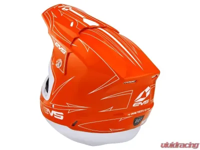 EVS Orange/White T5 Pinner Helmet XL - H16T5P-OW-XL