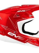 EVS Red/White T5 Pinner Helmet Medium                                     - H16T5P-RW-M - Image 5