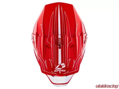 EVS Red/White T5 Pinner Helmet Medium - H16T5P-RW-M