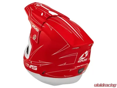 EVS Red/White T5 Pinner Helmet Small - H16T5P-RW-S