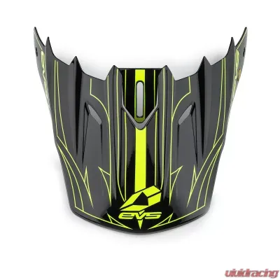 EVS Black/Hi-Vis Yellow T5 Replacement Visors Pinner - H16T5P-VSBKHVY