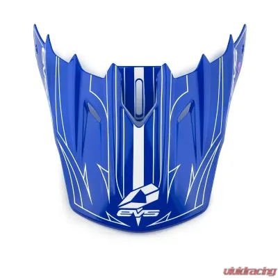 EVS Blue/White T5 Replacement Visors Pinner - H16T5P-VSBUW